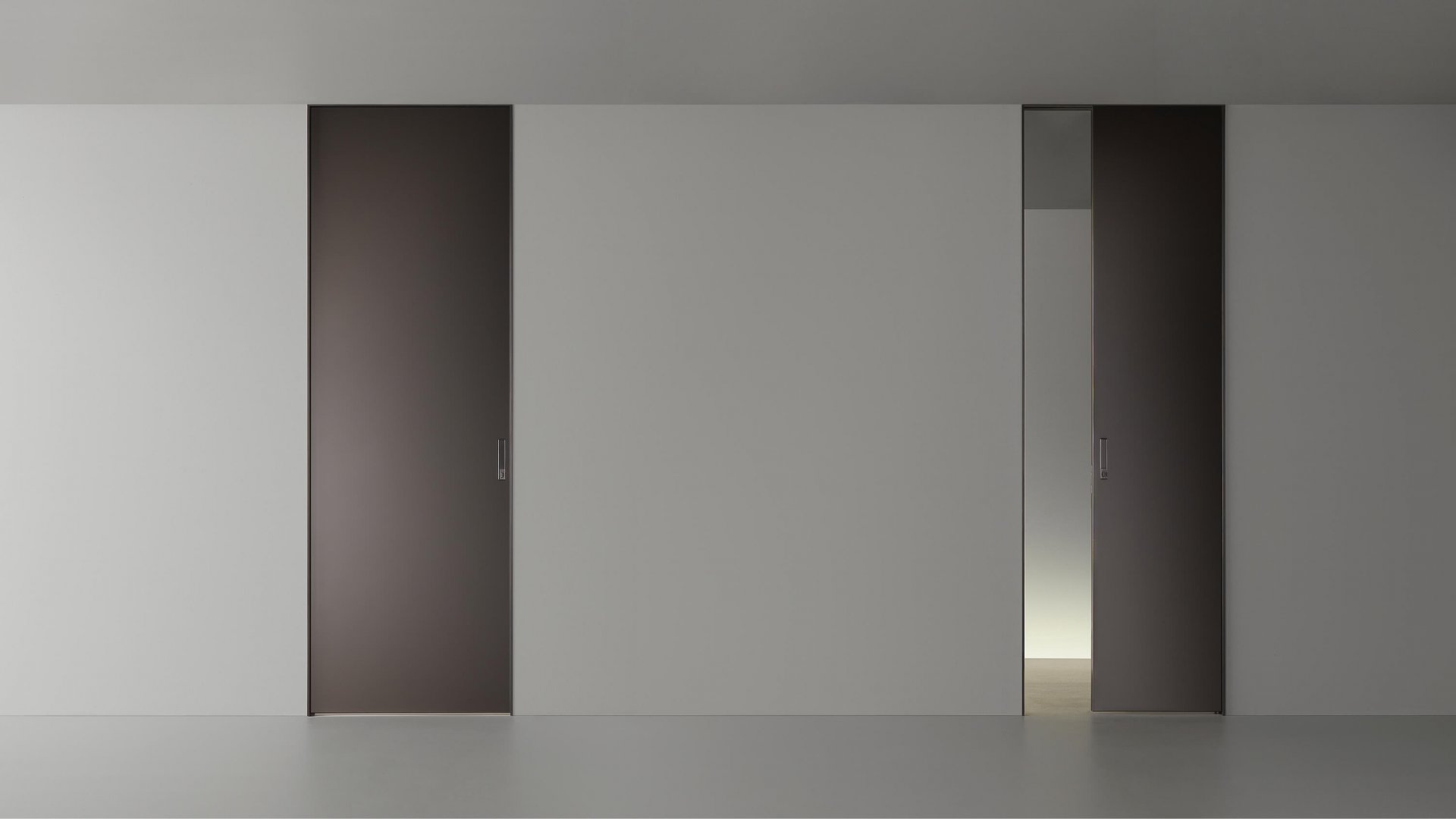 Aura sliding door for pocket systems