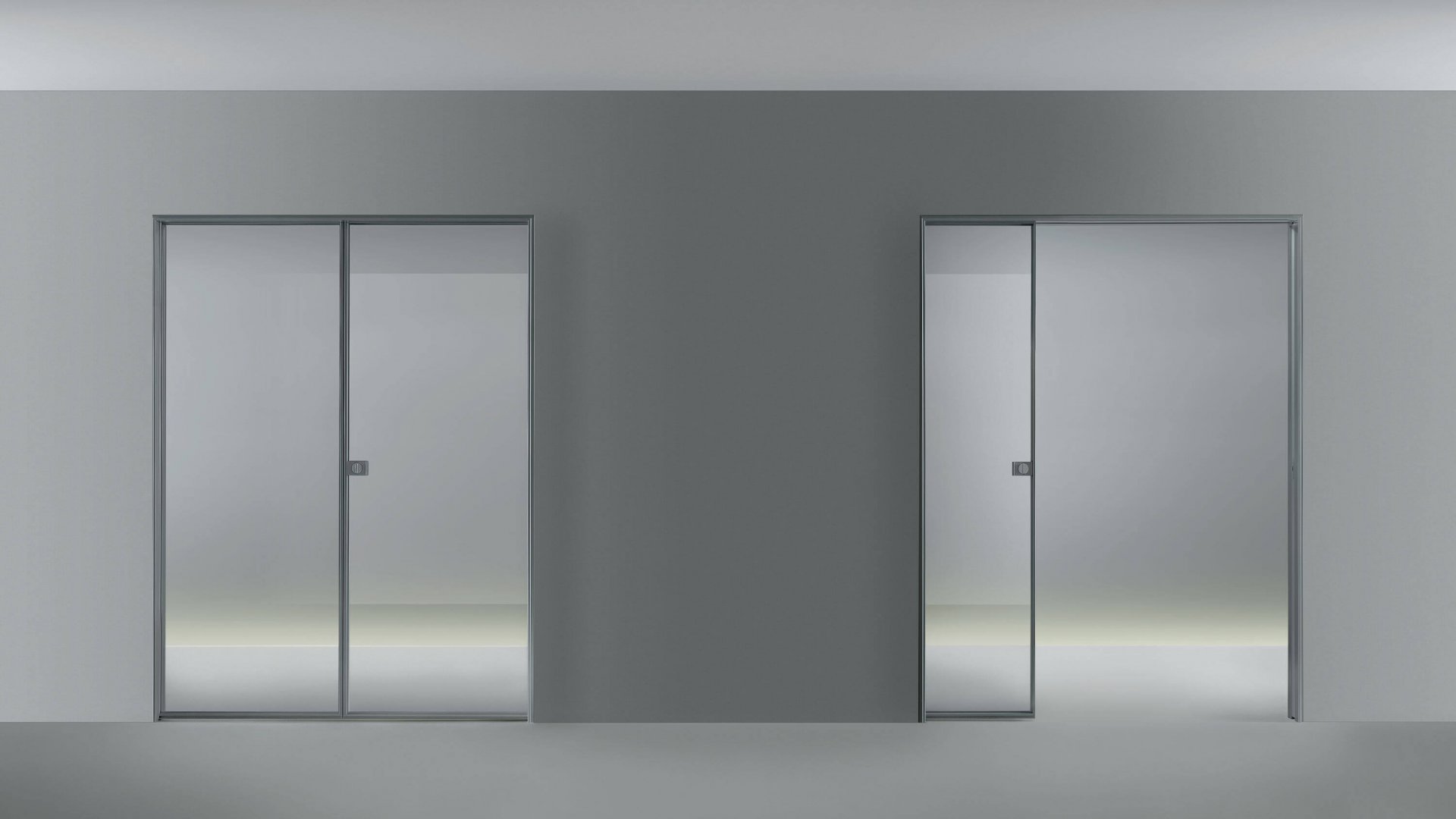 Spin double pocket slim door