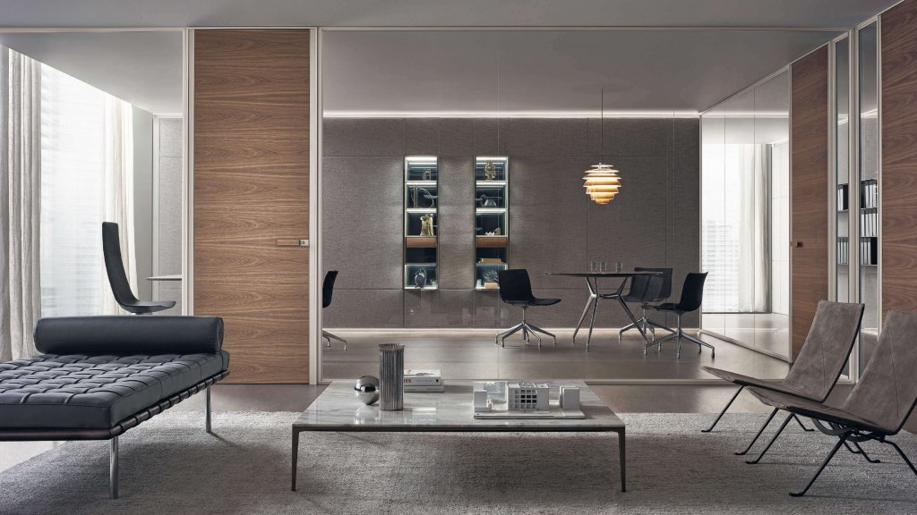 Modulor Design Boiserie System für das Büro | Rimadesio