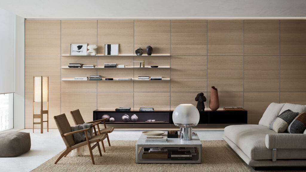 Modulor sistema boiserie di design zona giorno | Rimadesio